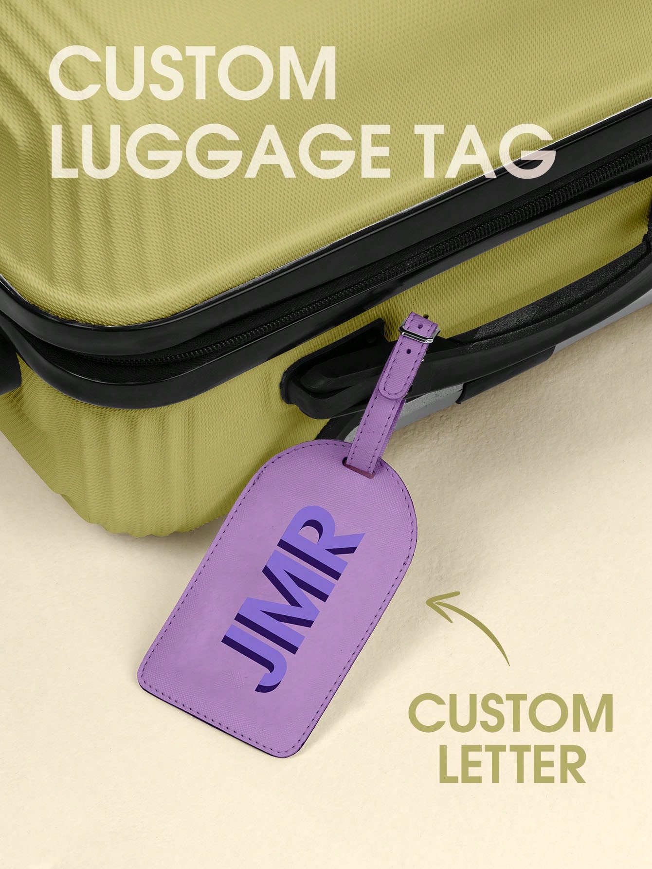 Travel Luggage Set - Kişiselleştirilmiş Baş Harfli Bagaj Etiketi Özel