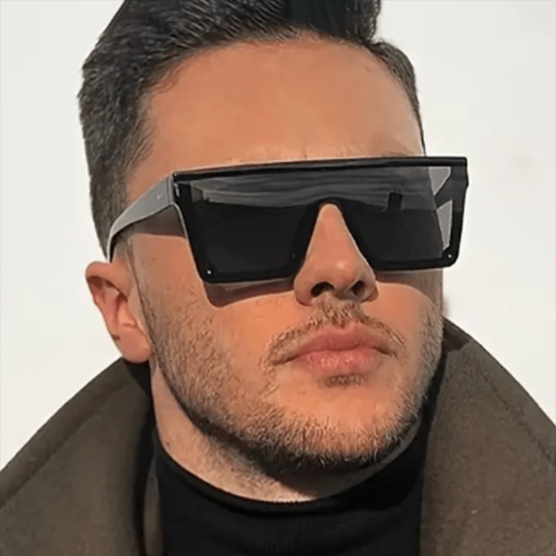 Designer Sunglasses - Moda, Büyük Boy, Kare Tasarımlı, Markalı