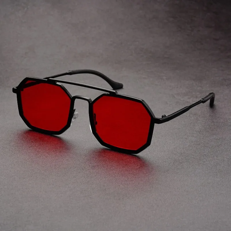 Sunglasses Uv400 - Yeni Çift Çerçeveli Metal Gözlük, Büyük