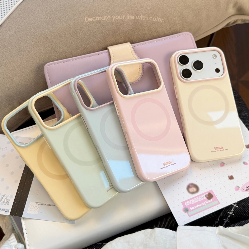 Premium Cigar Case - Sevimli Kontrast Renkli Manyetik Telefon Kılıfı