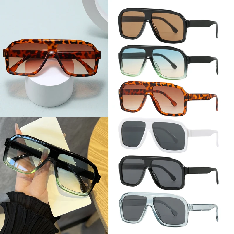 Sunglasses Uv400 - 1 adet, büyük boy, kare şeklinde,