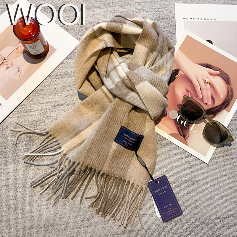 Cashmere Scarf - Lüks İngiliz Yün Karışımı Atkı Kadınlar