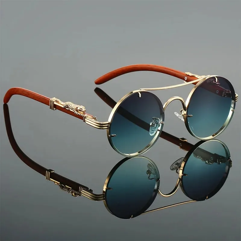 Designer Sunglasses - Vintage Yuvarlak Açık Hava Aktiviteleri Güneş