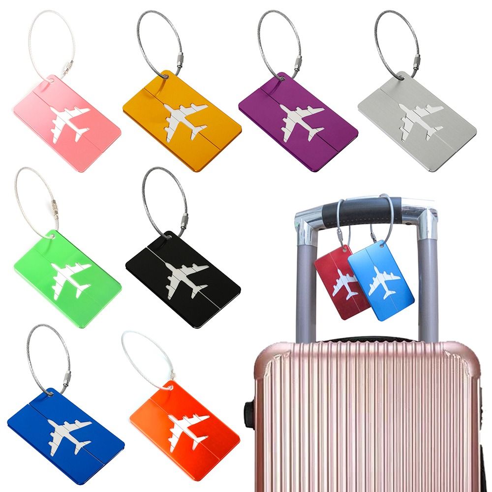 Travel Luggage Set - Alüminyum seyahat bagaj etiketleri kullanımlık bavul