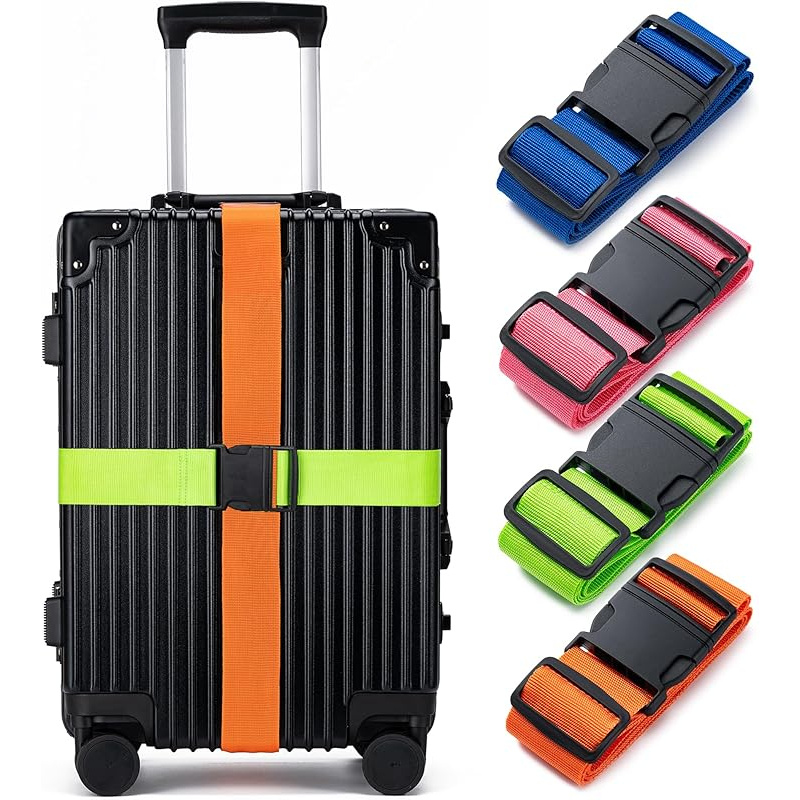 Travel Luggage Set - 4'lü Bagaj Kayışı Seti, Bagaj Sabitleme