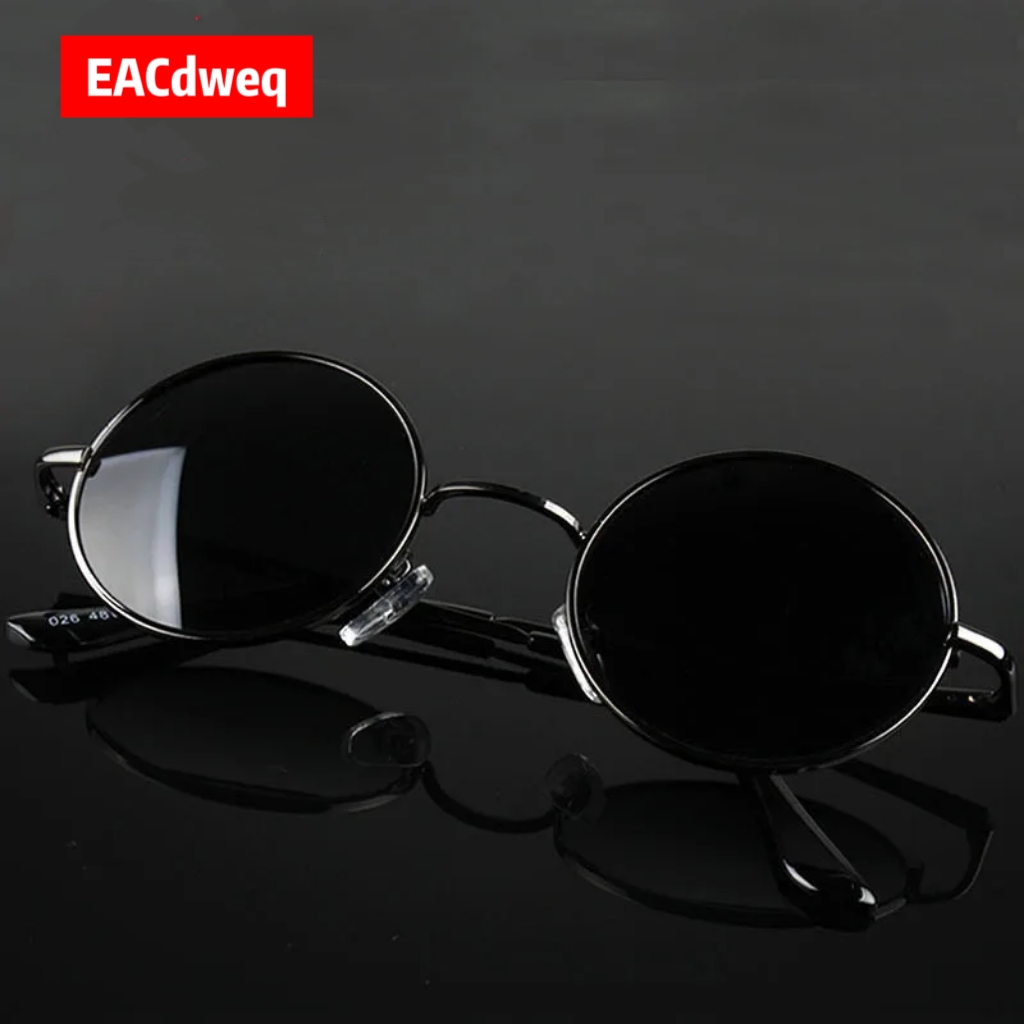 Designer Sunglasses - Retro Vintage Yuvarlak Güneş Gözlüğü Erkek