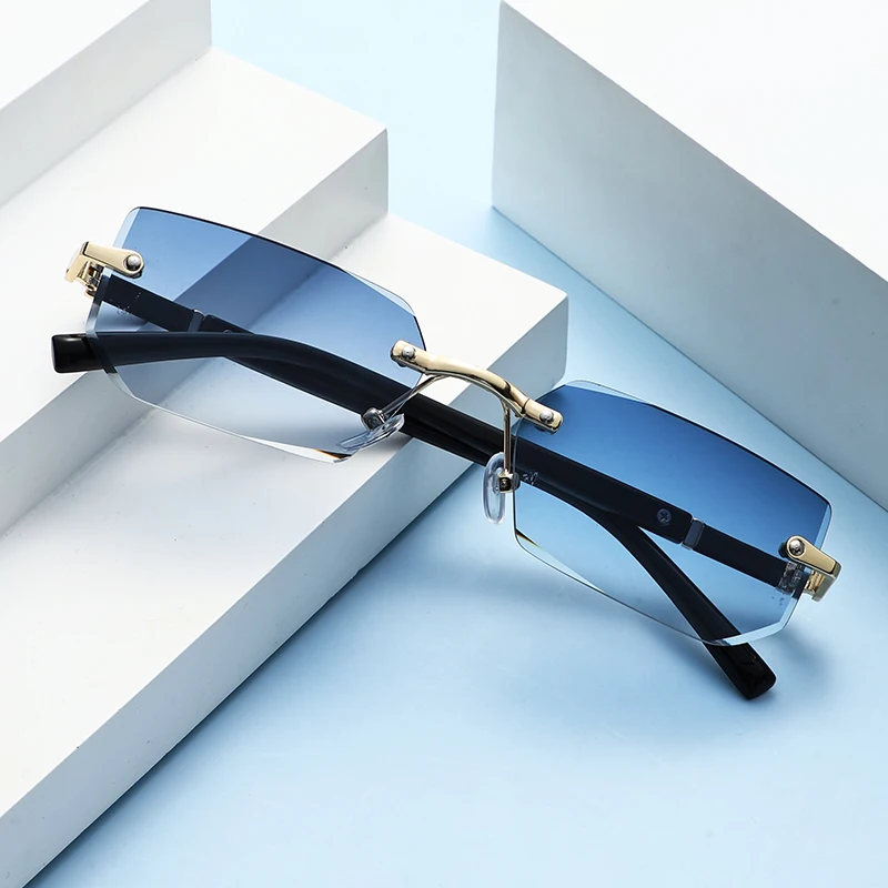 Sunglasses Uv400 - 1/2 adet Moda Kadın Çerçevesiz Güneş