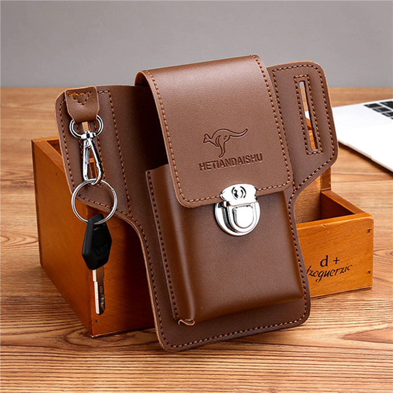 Erkekler için telefon bel çant - Leather Wallet Men incelemesi ve fiyatı