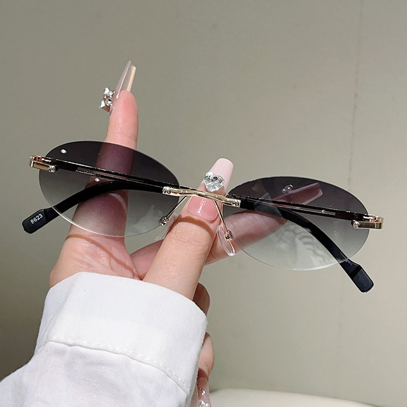 Çerçevesiz Oval Güneş Gözlüğü, - Designer Sunglasses incelemesi ve fiyatı