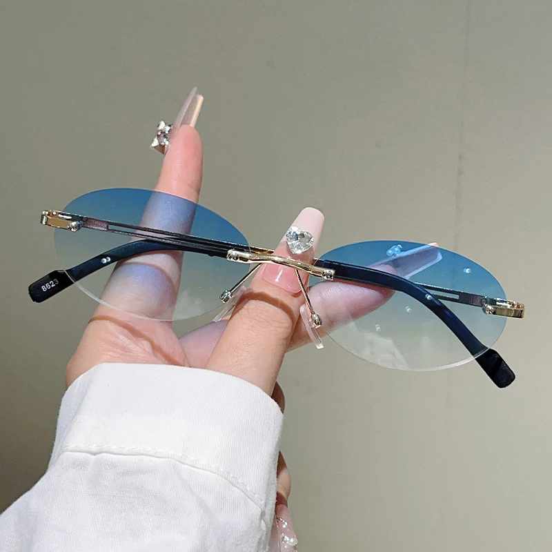 Çerçevesiz Oval Güneş Gözlüğü, - Designer Sunglasses incelemesi ve fiyatı