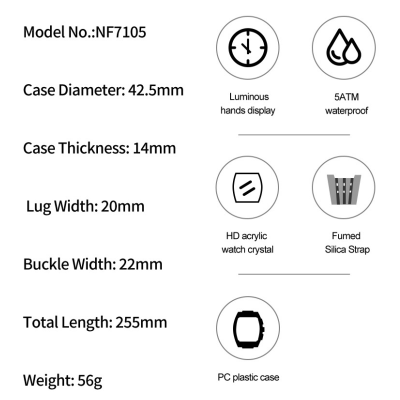 NAVIFORCE erkek saati 5ATM Su  - Luxury Watch Men incelemesi ve fiyatı