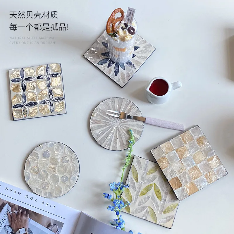 6 adet Renkli Kabuk bardak alt - Marble Coaster Set incelemesi ve fiyatı