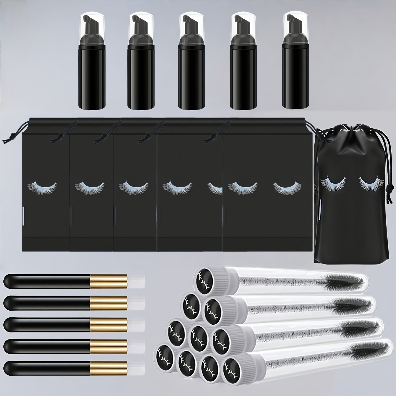 20 Adet Kirpik Bakım Seti - 5  - Travel Luggage Set incelemesi ve fiyatı