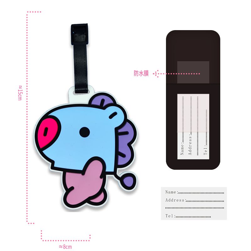 BT21 Karikatür Sevimli Anahtar - Travel Luggage Set incelemesi ve fiyatı