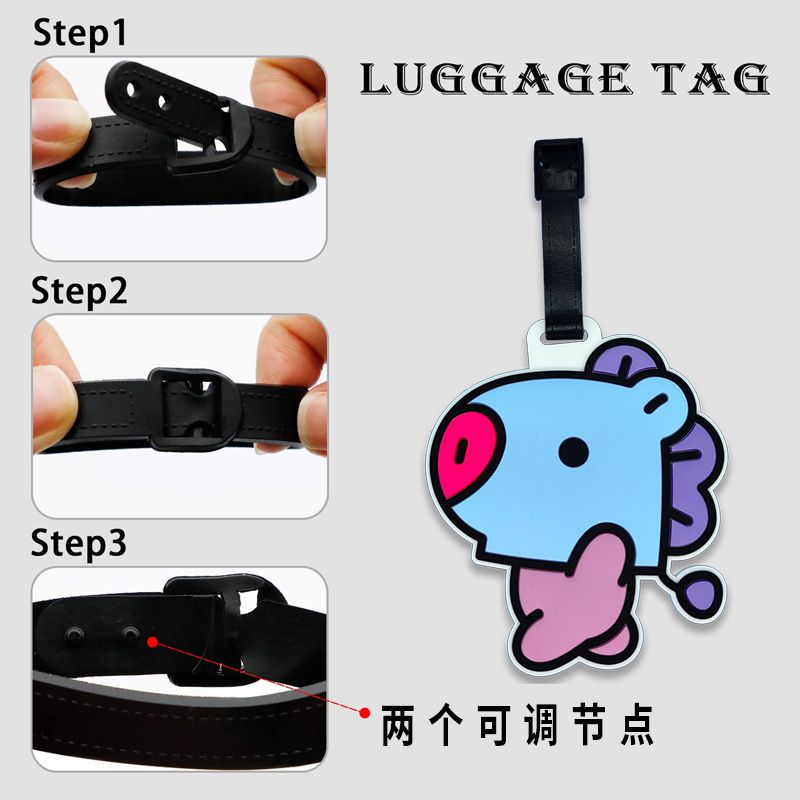 BT21 Karikatür Sevimli Anahtar - Travel Luggage Set incelemesi ve fiyatı