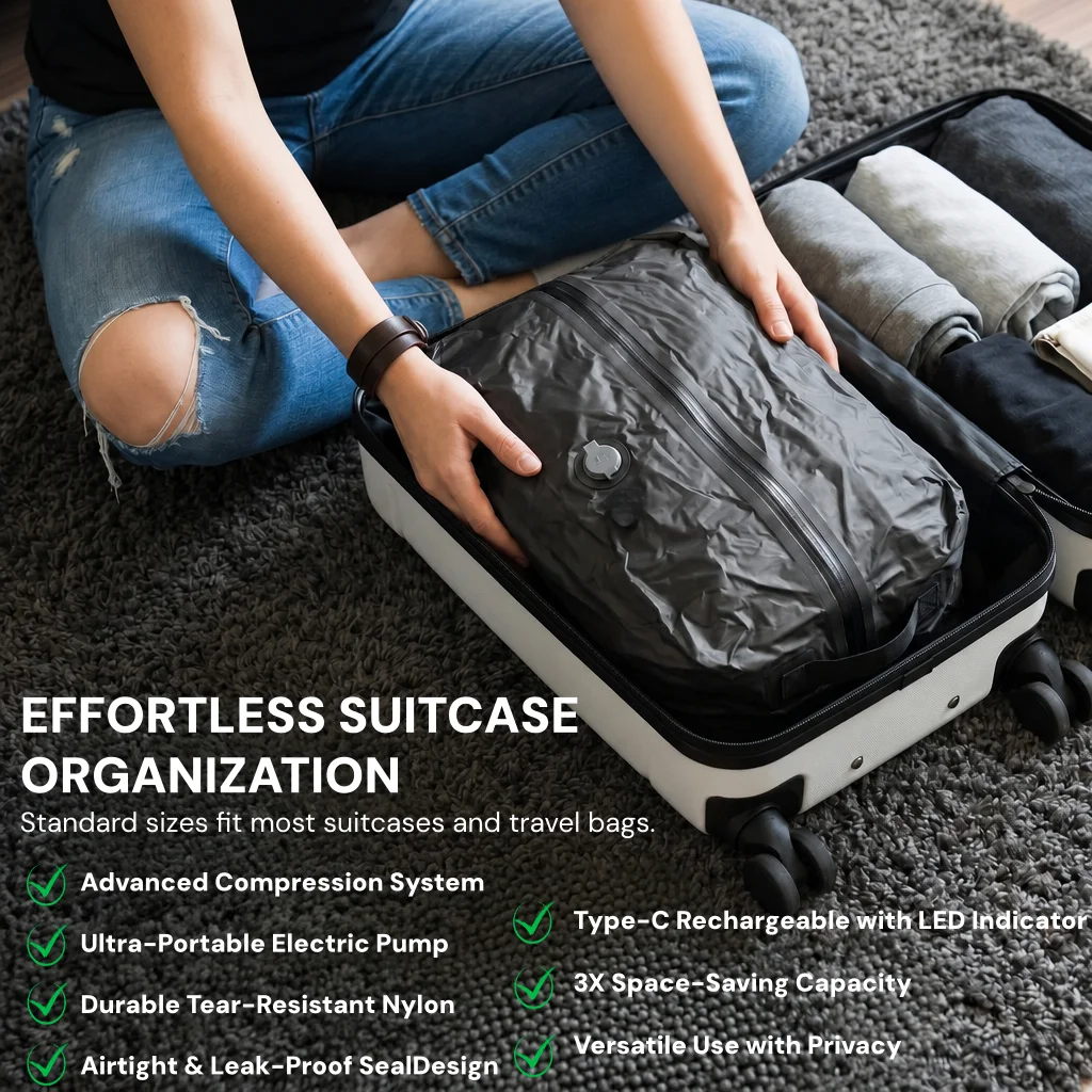 Vakumlu Sıkıştırma Saklama Tor - Travel Luggage Set incelemesi ve fiyatı