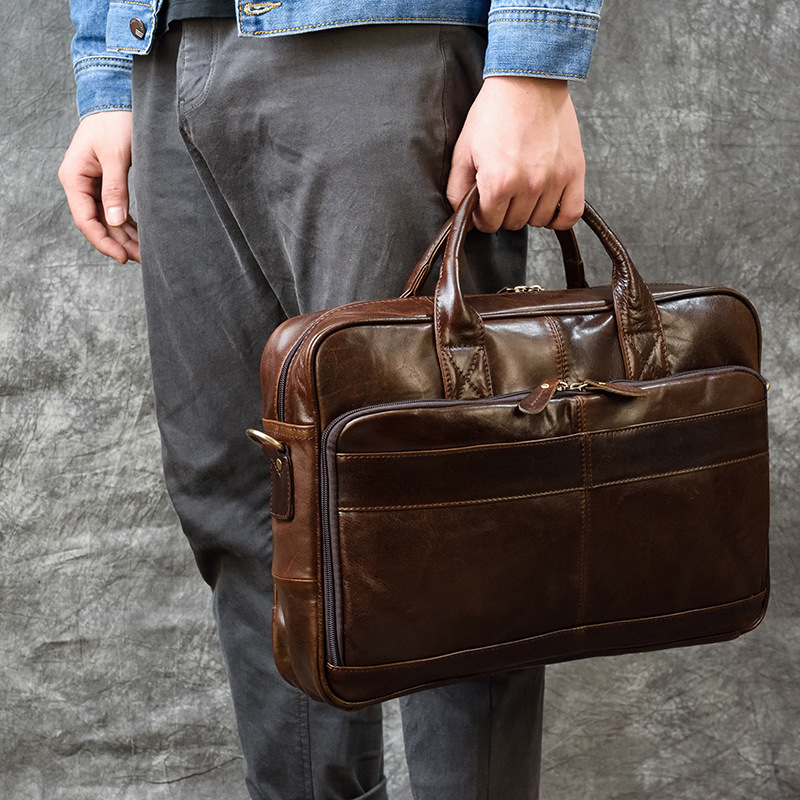 Erkekler için lüks hakiki deri - Leather Briefcase incelemesi ve fiyatı