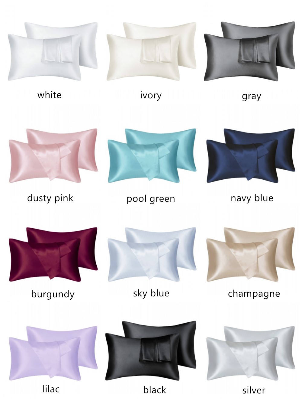 2 adet/grup Katı Ipeksi Saten  - Silk Pillowcase incelemesi ve fiyatı
