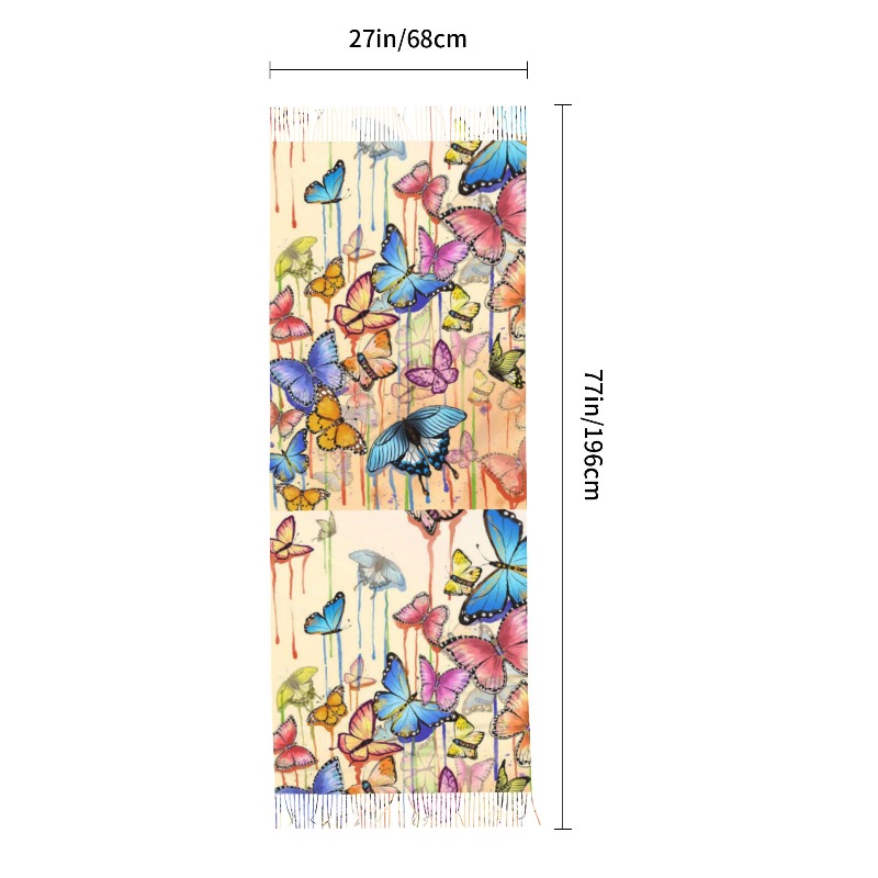 Retro Kelebek Desenli Kışlık K - Cashmere Scarf incelemesi ve fiyatı