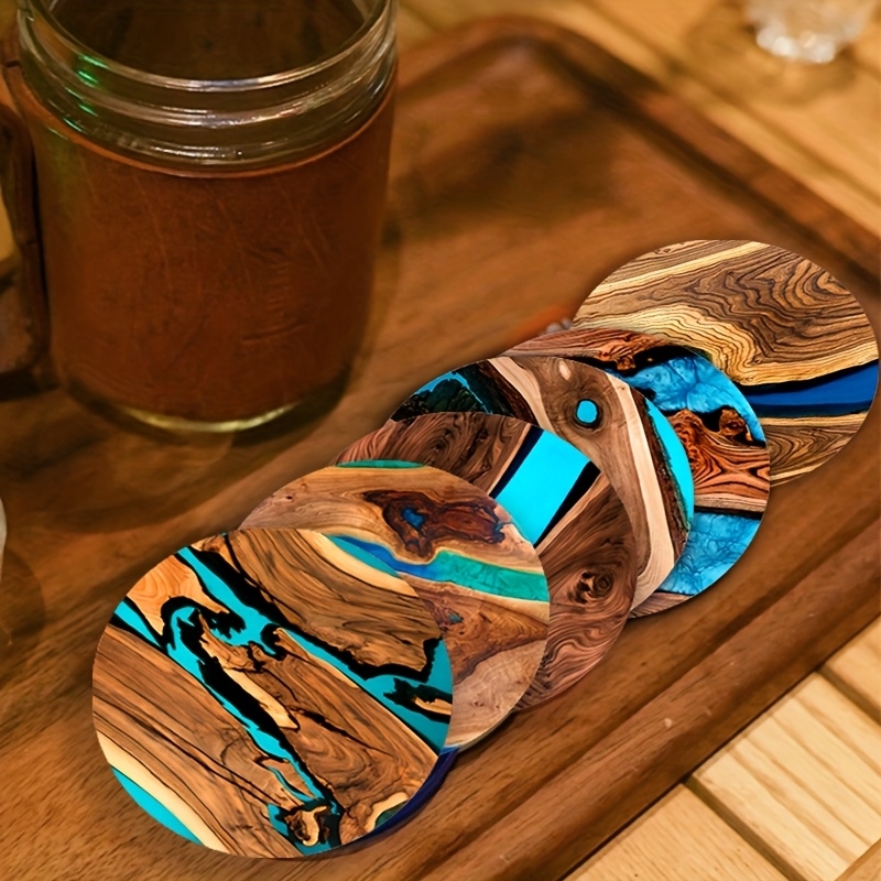 6 Adet Vintage Ahşap Bardak Al - Marble Coaster Set incelemesi ve fiyatı