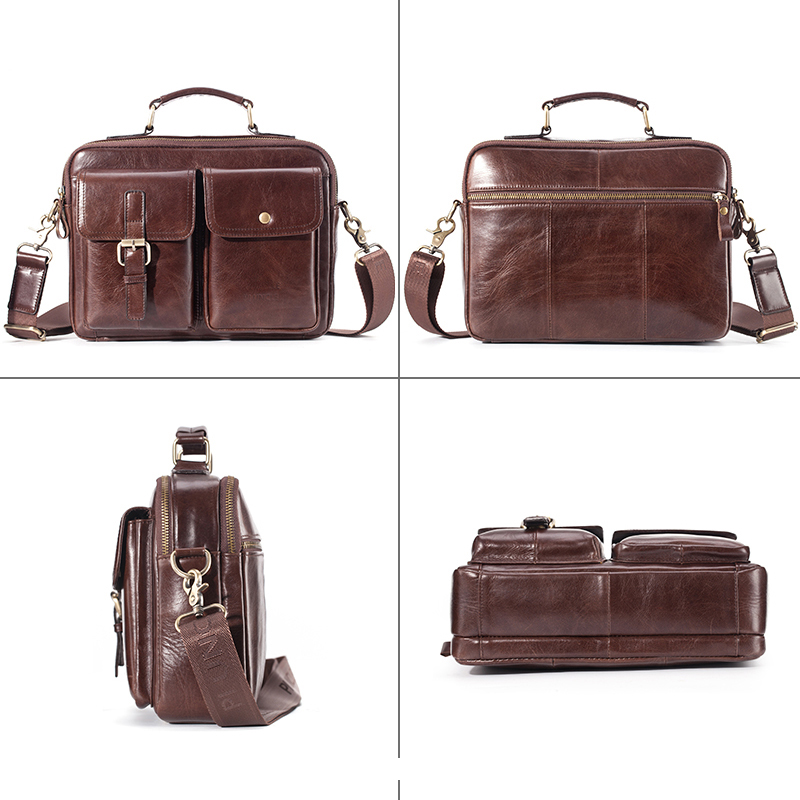 Marka yeni inek derisi deri as - Leather Briefcase incelemesi ve fiyatı
