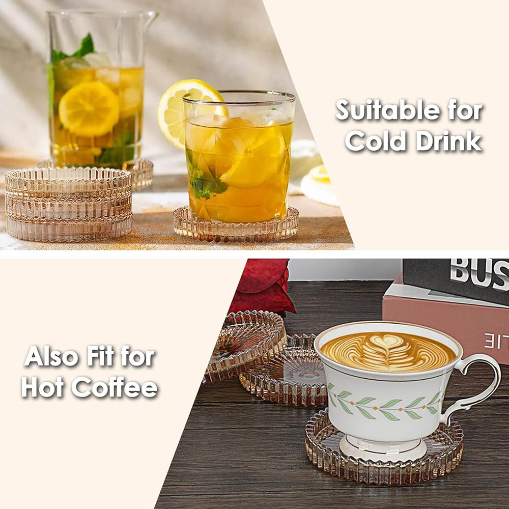 İçecekler için Modern Amber Ca - Marble Coaster Set incelemesi ve fiyatı