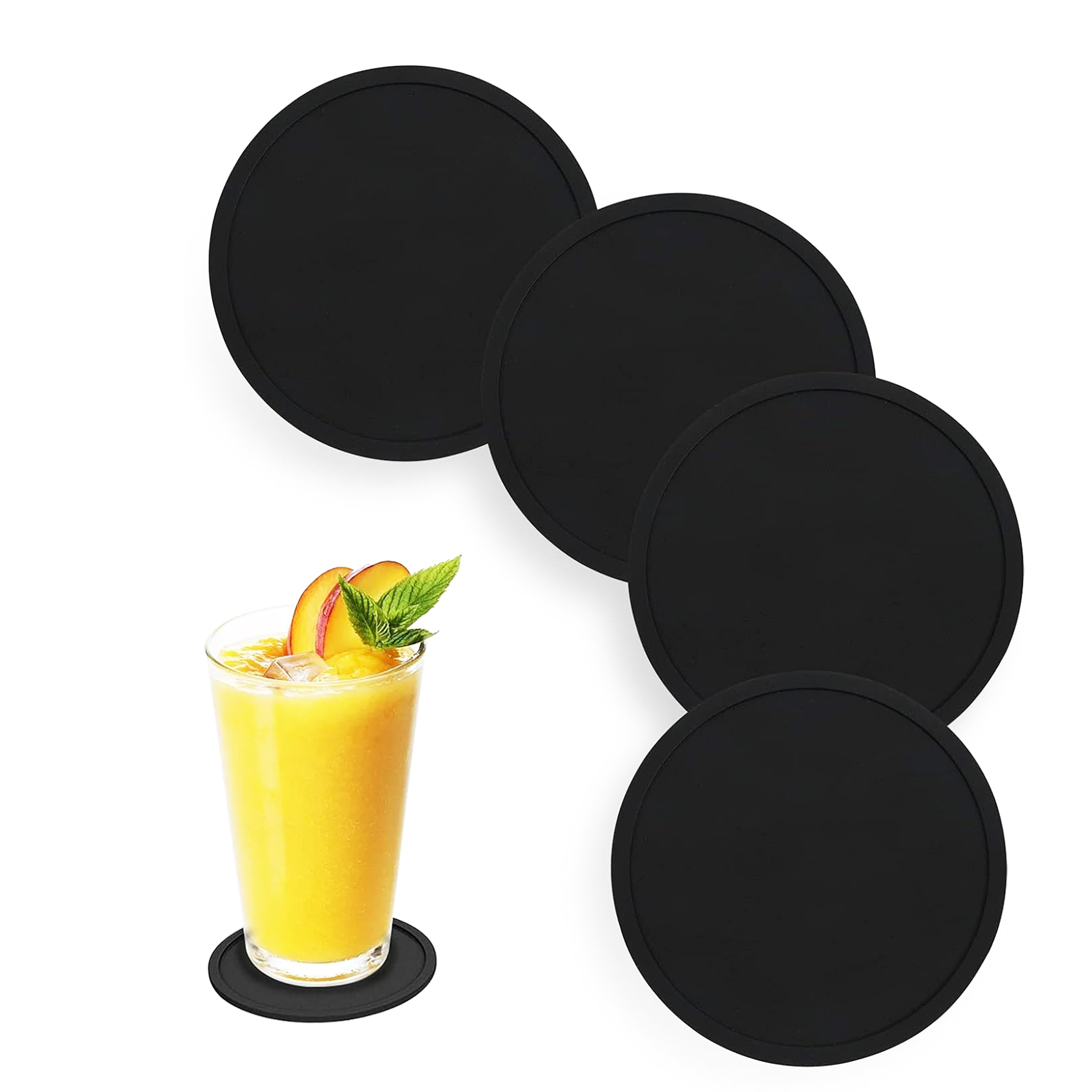 Kaymaz Silikon Bardak Altlıkla - Marble Coaster Set incelemesi ve fiyatı